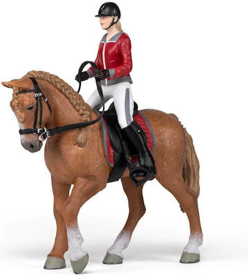 Papo Miniatur-Spielzeug Walking Horse With Riding Girl für 3+ Jahre 14.5cm