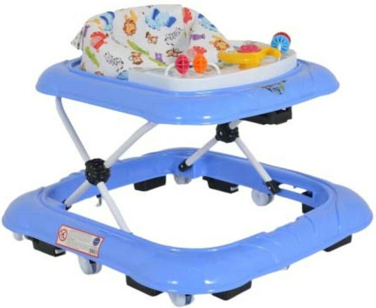 Moni Jungle Fun Baby Walker for 6+ Months Blue