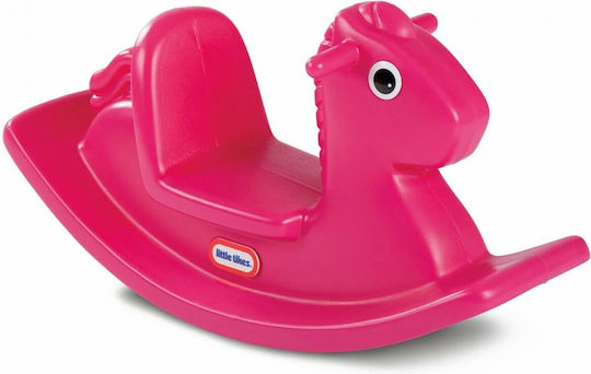 Little Tikes Rocking Plastic Rocking Toy Horse for 12+ months with Max Load Capacity 23kg Fuchsia