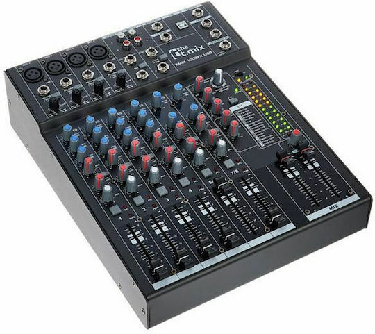 The t.mix Xmix 1002 FX USB Consolă Analogică 10 Canale cu Putere fantomă & 4 Intrări XLR