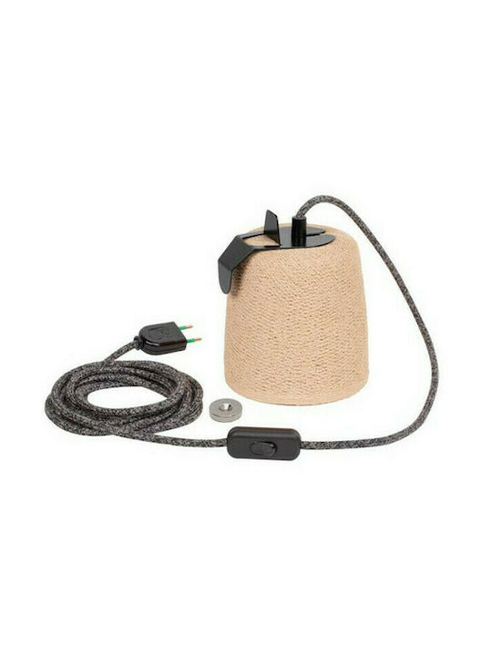 La Case de Cousin Paul Swing Classic Lamp Wall with Socket E14 and Switch Beige 12cm