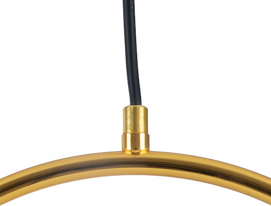 GloboStar Madrid Pendant Light Gold Ball with Socket E27 30x20x30cm