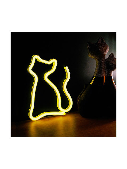 Forever Light Decorative Lamp Figure Neon Battery White