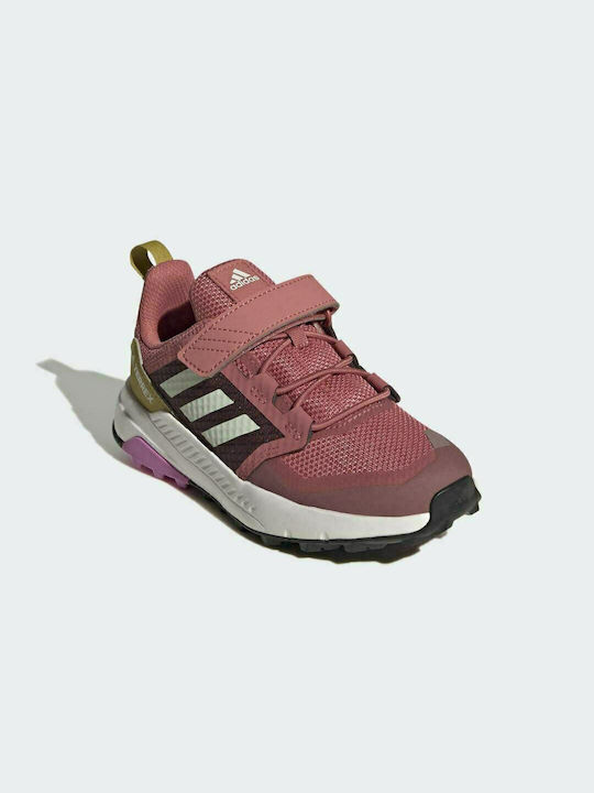 Kids Hiking Shoes Terrex Trailmaker Waterproof Wonder Red / Linen Green / Pulse Lilac