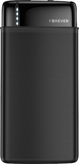 Forever TB-100L Power Bank 20000mAh mit 2 USB-A Anschlüssen Schwarz