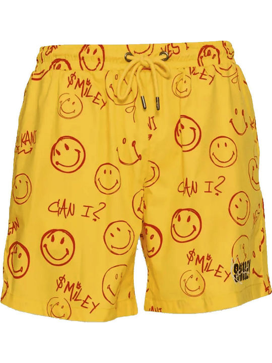 Smiley Αθλητική Ανδρική Βερμούδα Κίτρινη