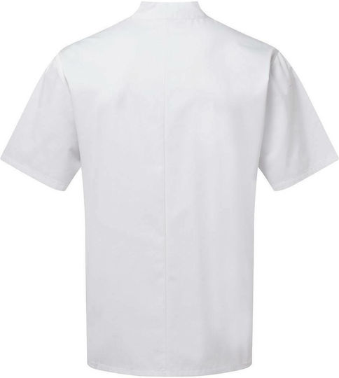 Chef Short Sleeve Polycotton Jacket White