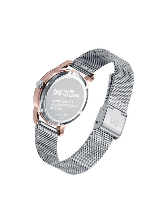 Mark Maddox Watch with Metal Bracelet Silver