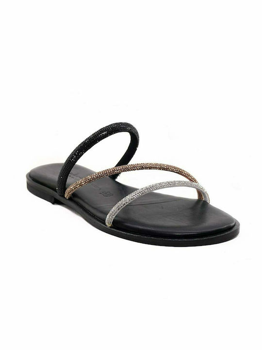 Robinson Women's Flat Sandals in Black Color