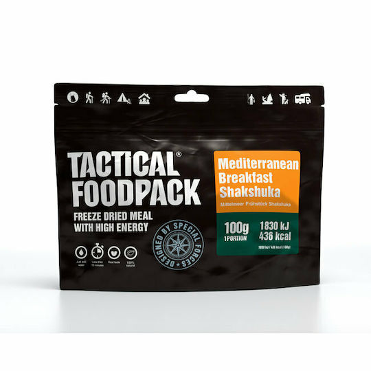 Tactical Foodpack Mediterranean Breakfast Shakshuka Getrocknete Mahlzeiten 100gr - 8 Jahre