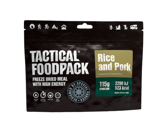 Tactical Foodpack Rice and Pork Ready Meal with Rice / Meat Rice and Pork 115gr 1pc