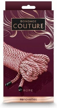 Ns Novelties Bondage Couture Rope Σχοινί Δεσίματος Rose Gold