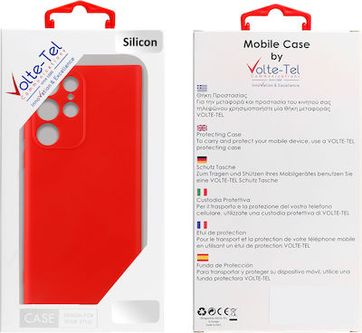 Volte-Tel Umschlag Rückseite Silikon Rot (Realme 9 / 9 Pro+) 8316548