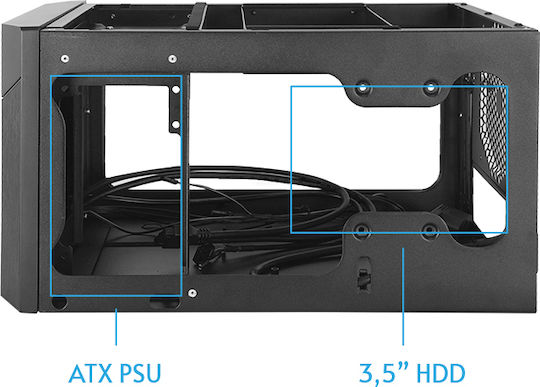Chieftec CN-01B-OP Cube Κουτί Υπολογιστή Μαύρο