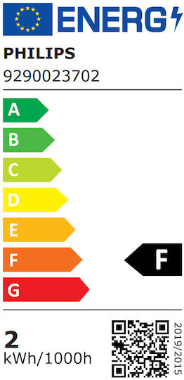 Philips Λάμπα LED 1.4W 80mm για Ντουί E14 Θερμό Λευκό 136lm