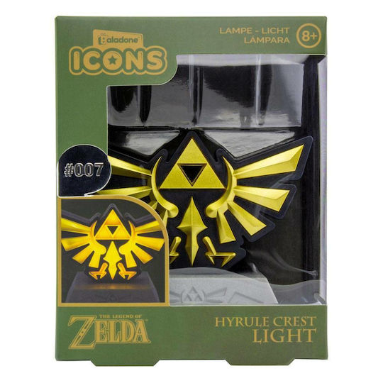 Paladone Kids Decorative Lamp The Legend of Zelda Hyrule Crest Gold