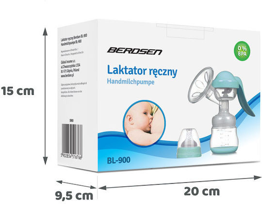 Berdsen Pompa de sân simplă manuală 5900 Albastru 150ml