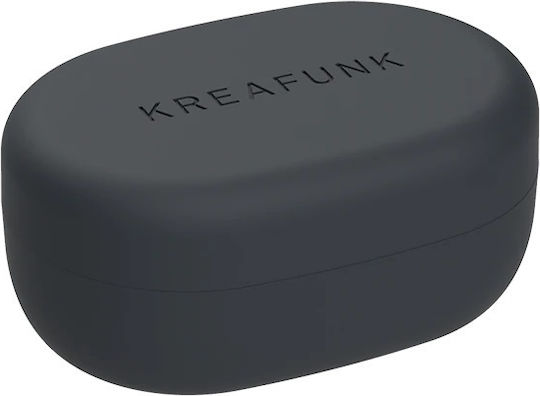 Kreafunk aBEAN In-ear Bluetooth Handsfree Căști cu Carcasă de Încărcare Negru