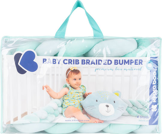 Kikka Boo Crib Bumpers Braided Inside Green 15x180cm