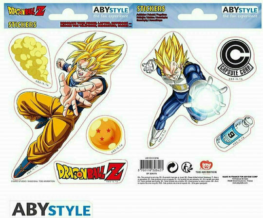 Abysse Kids Vinyl Wall Sticker Dragon Ball Goku & Vegeta