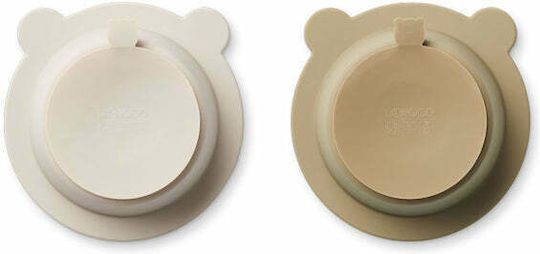 Liewood Silicone Toddler Bowl Peony 2pcs Beige