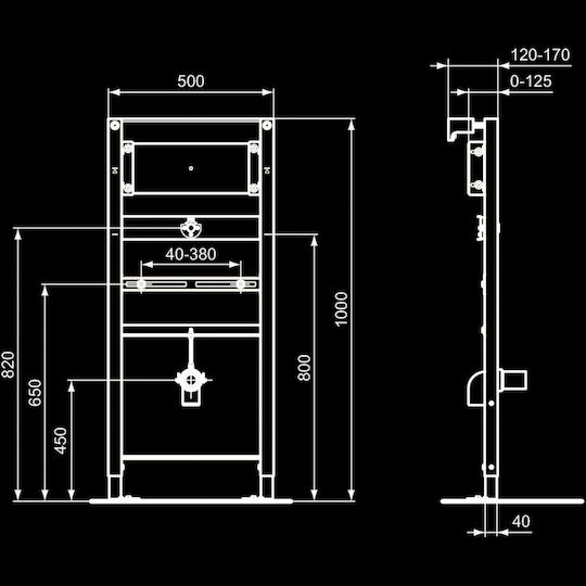 Ideal Standard Septa Pro U3 Placă de scurgere pentru toalete Un singur spălare
