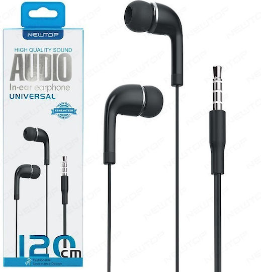 Newtop CF15 In-ear Handsfree με Βύσμα 3.5mm Λευκό