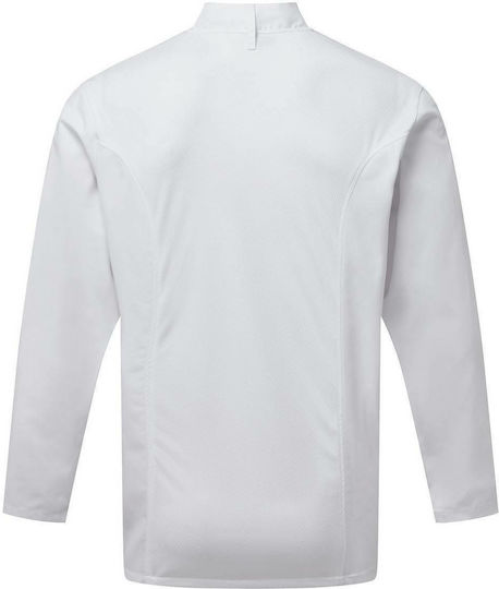 Chef Jacket 100% Cotton Male White with Long Sleeve PR903