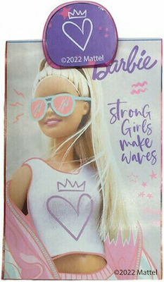 Gim Barbie Kids Stationery Set with Pencil, Sharpener, Eraser, Notepad, Ruler and Pencil Holder 6pcs