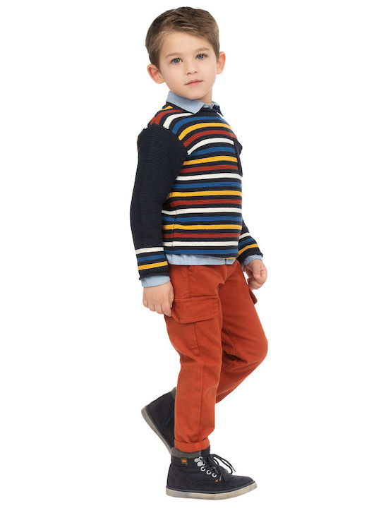 Energiers Kids Fabric Cargo Trousers Brown