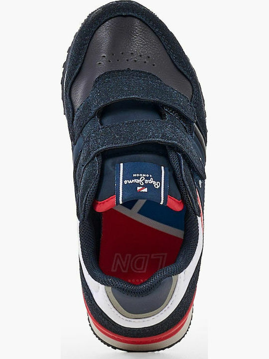 London One Παιδικά Sneakers με Σκρατς Μπλε