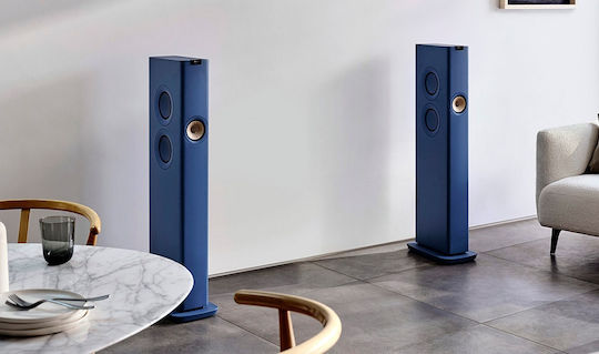 Kef LS60 Αυτοενισχυόμενα Ηχεία με Wi-Fi & Bluetooth 500W (Ζεύγος) Μπλε