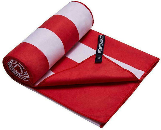 CressiSub Fast Drying Towel Body Microfiber Stripe Red 180x90cm