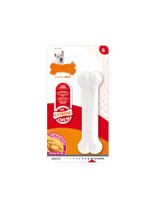 Nylabone Extreme Chicken Παιχνίδι Κόκκαλο Σκύλου Μασητικό με Γεύση Κοτόπουλο XSmall Λευκό