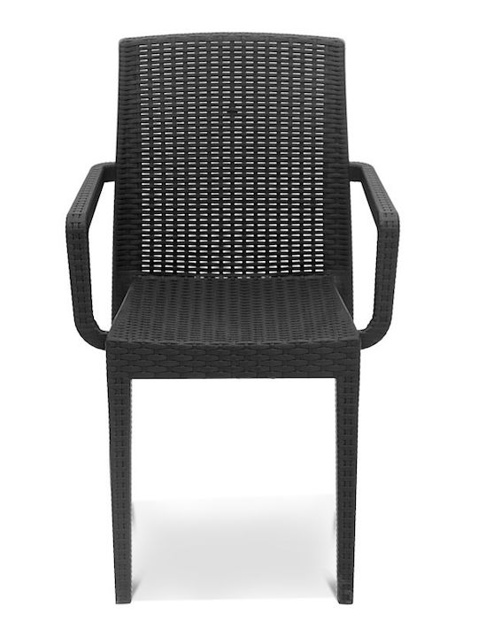Gartenstühle Polypropylen Ocean Anthrazit 54x58x86cm