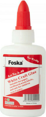 Foska Течен Лепило White Craft Glue Голям Размер за Плат 500гр