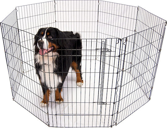 Glee Park Dog Octagon 61x61x8εκ made of Metal in Black Color 61 x 61cm