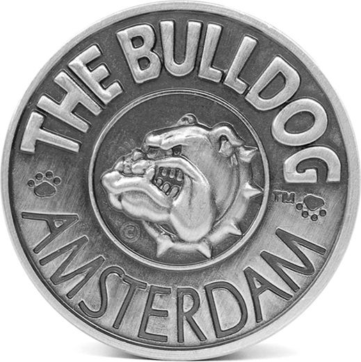 The Bulldog Amsterdam Grinder Keychain 2 Parts 30mm Silber