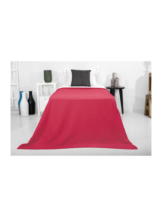 Family Enterprise Pique Single Blanket 170x250cm Fuchsia