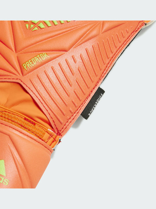adidas Predator Edge Fingersave Γάντια Τερματοφύλακα Ενηλίκων Πορτοκαλί
