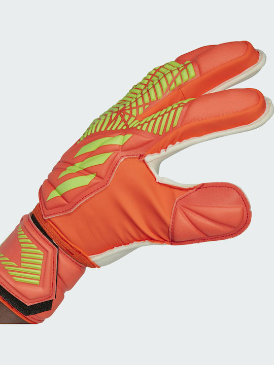 adidas Predator Edge Fingersave Γάντια Τερματοφύλακα Ενηλίκων Πορτοκαλί