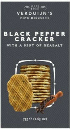 Verduijn's Crackers Black Pepper & Seasalt με Αλάτι 75gr