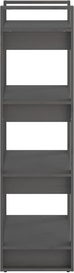 Bibliothek Grau 60x35x125cm