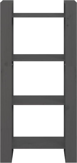 Bibliothek Grau 60x35x125cm