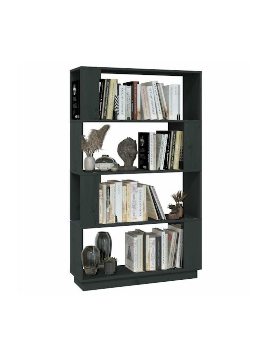 Bibliothek Grau 80x25x132cm