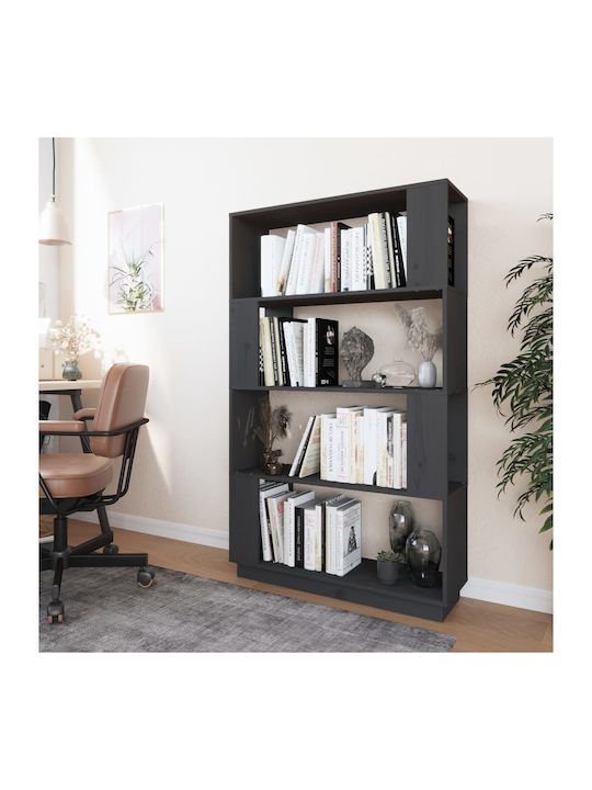Bibliothek Grau 80x25x132cm
