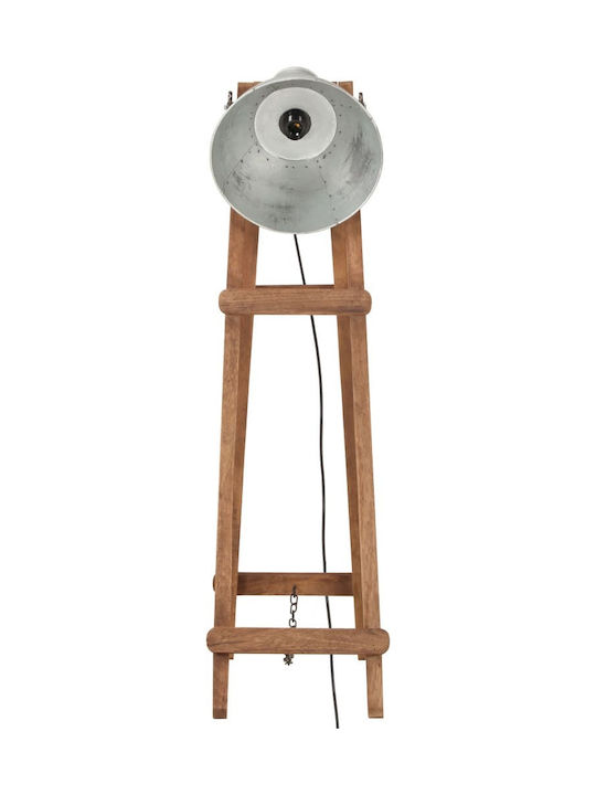 vidaXL Vintage Floor Lamp H110xW28cm. with Socket for Bulb E27 Brown
