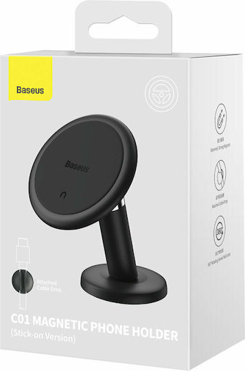Baseus Dashboard C01 Car Mobile Mount with Magnet Black SUCC000001