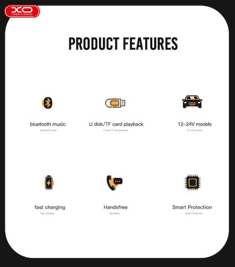 XO FM Car Transmitter BCC05 with Bluetooth
