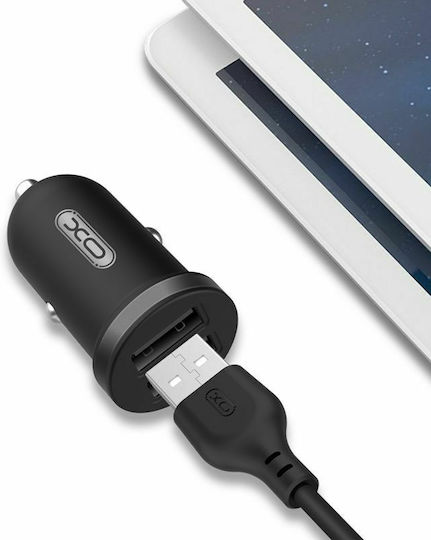 XO CC18 Încărcător Auto cu Porturi: 2xUSB Negru Culoare